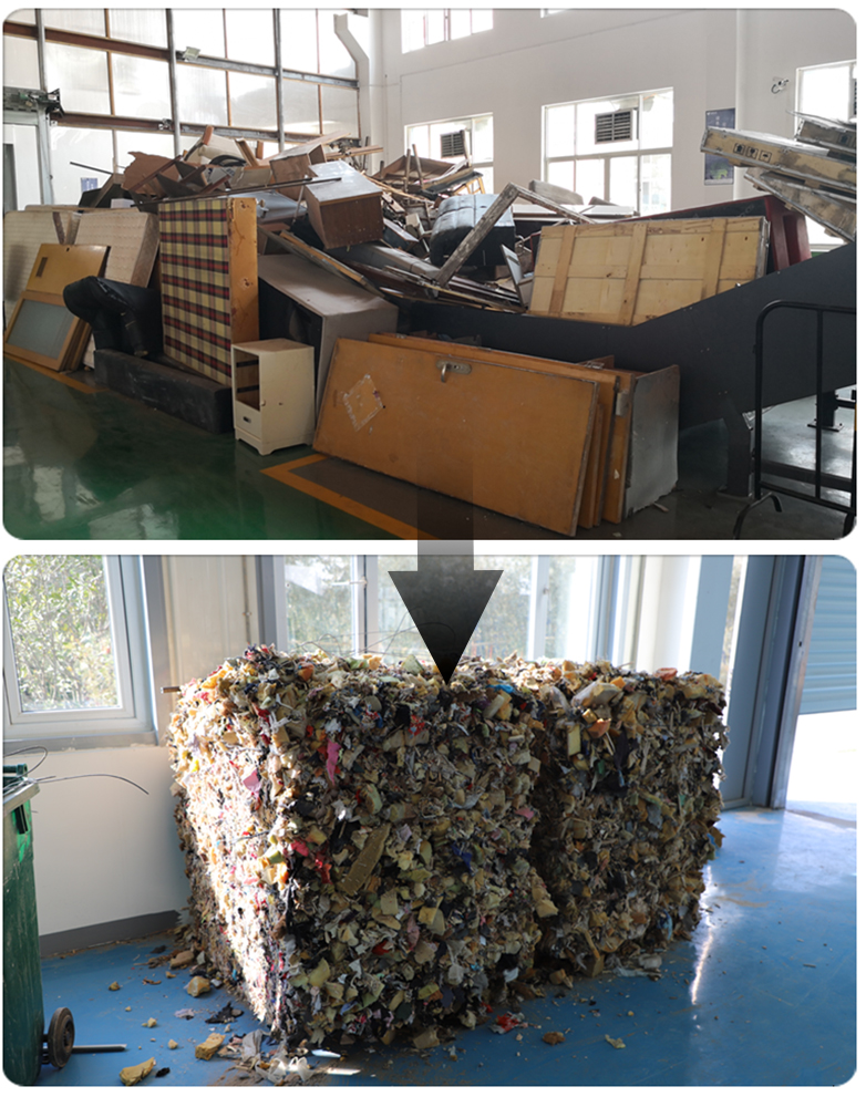 日產30噸大件垃圾處理系統(tǒng)怎么配置？兩套方